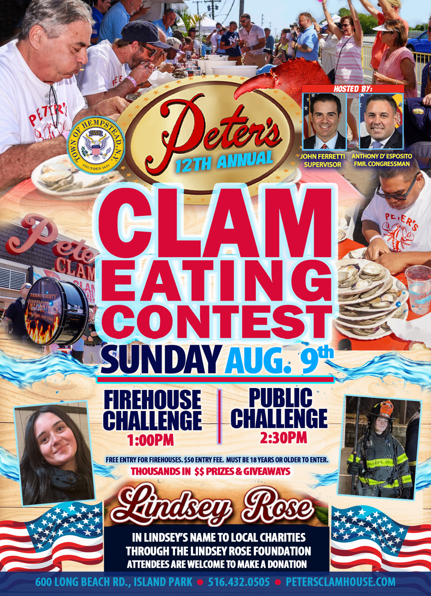 Peter's Clam Eating Competition 2026 flyer